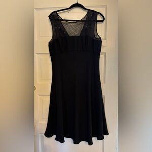 Evan Picone Black Sleeveless Cocktail Dress